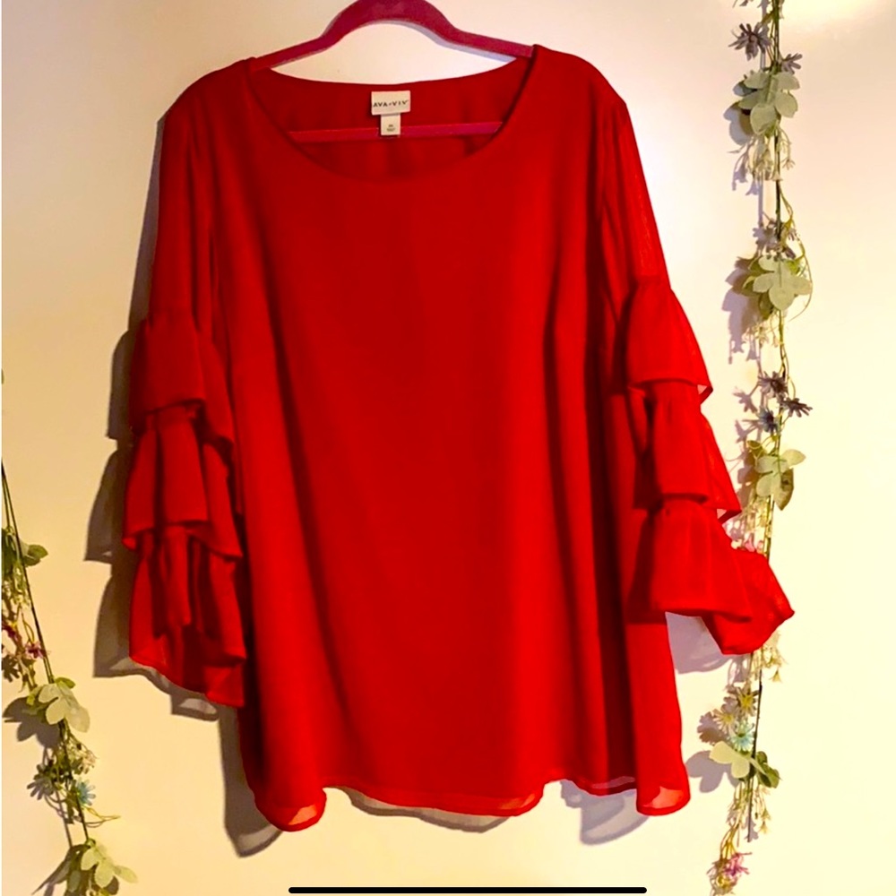 Ruffle Sleeve Top